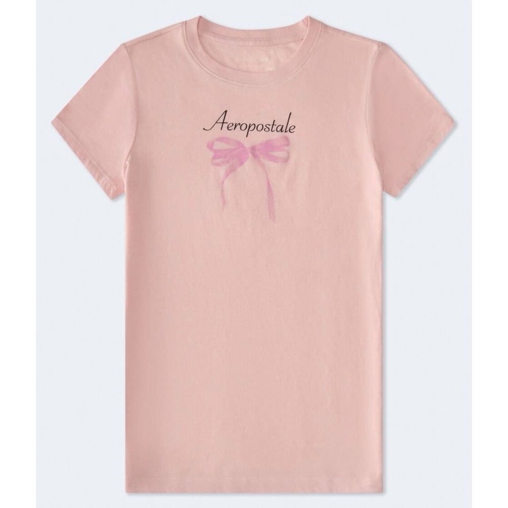 Aeropostale Bow Graphic Tee Size Small